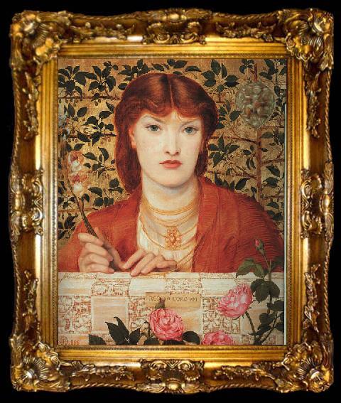framed  Dante Gabriel Rossetti Regina Cordium, ta009-2